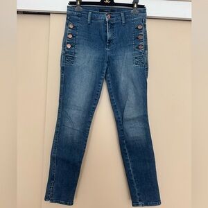 J Brand Women's Denim Jeans with Button Accents